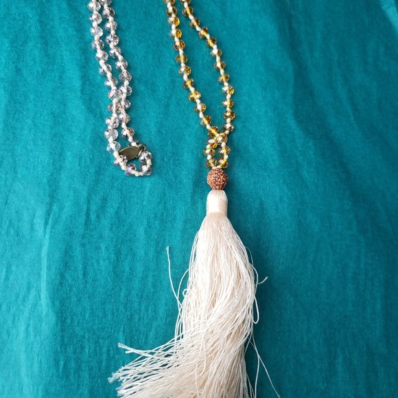 2/40$ Zacasha boho long tassel necklace with crystals - Picture 1 of 7